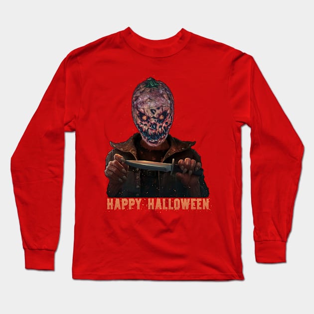 happy halloween Long Sleeve T-Shirt by BaderAbuAlsoud